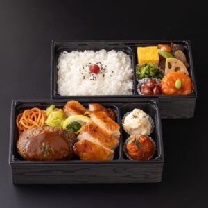 九州産黒毛和牛ハンバーグ＆いずみ鶏ロースト洋弁当