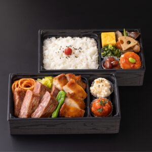 九州産黒毛和牛ステーキ＆いずみ鶏ロースト洋弁当