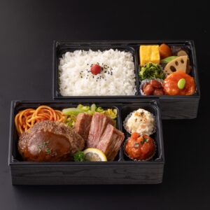 九州産黒毛和牛ステーキ＆ハンバーグ弁当
